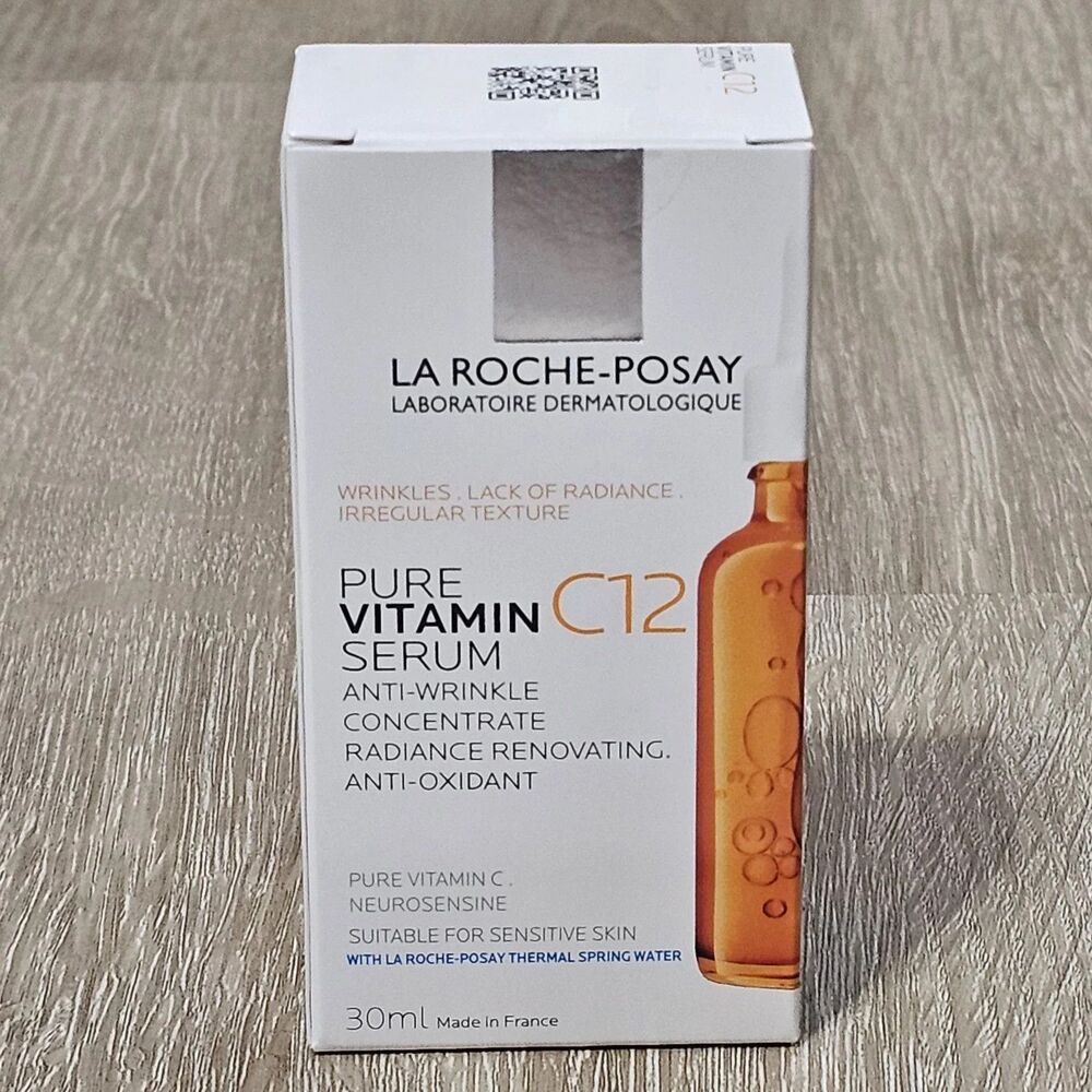 La-Roche Posay Pure Vitamin C12 Serum Anti-Wrinkle Concentrate, 1oz, Exp. 9/28